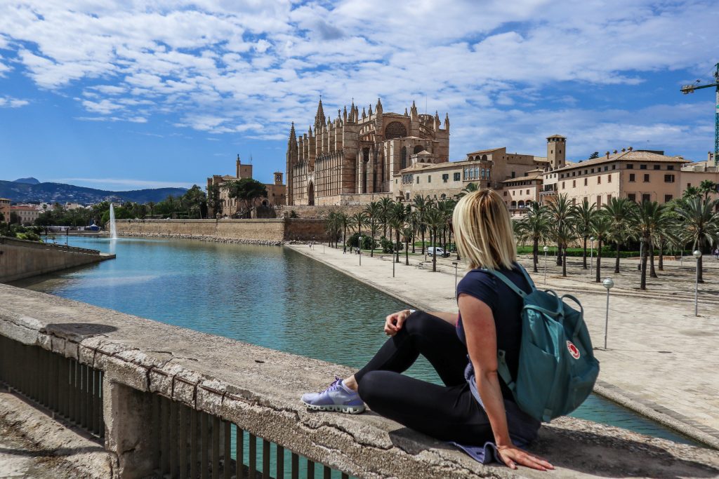 Katedrala v mestu Palma de Mallorca s čudovito arhitekturo